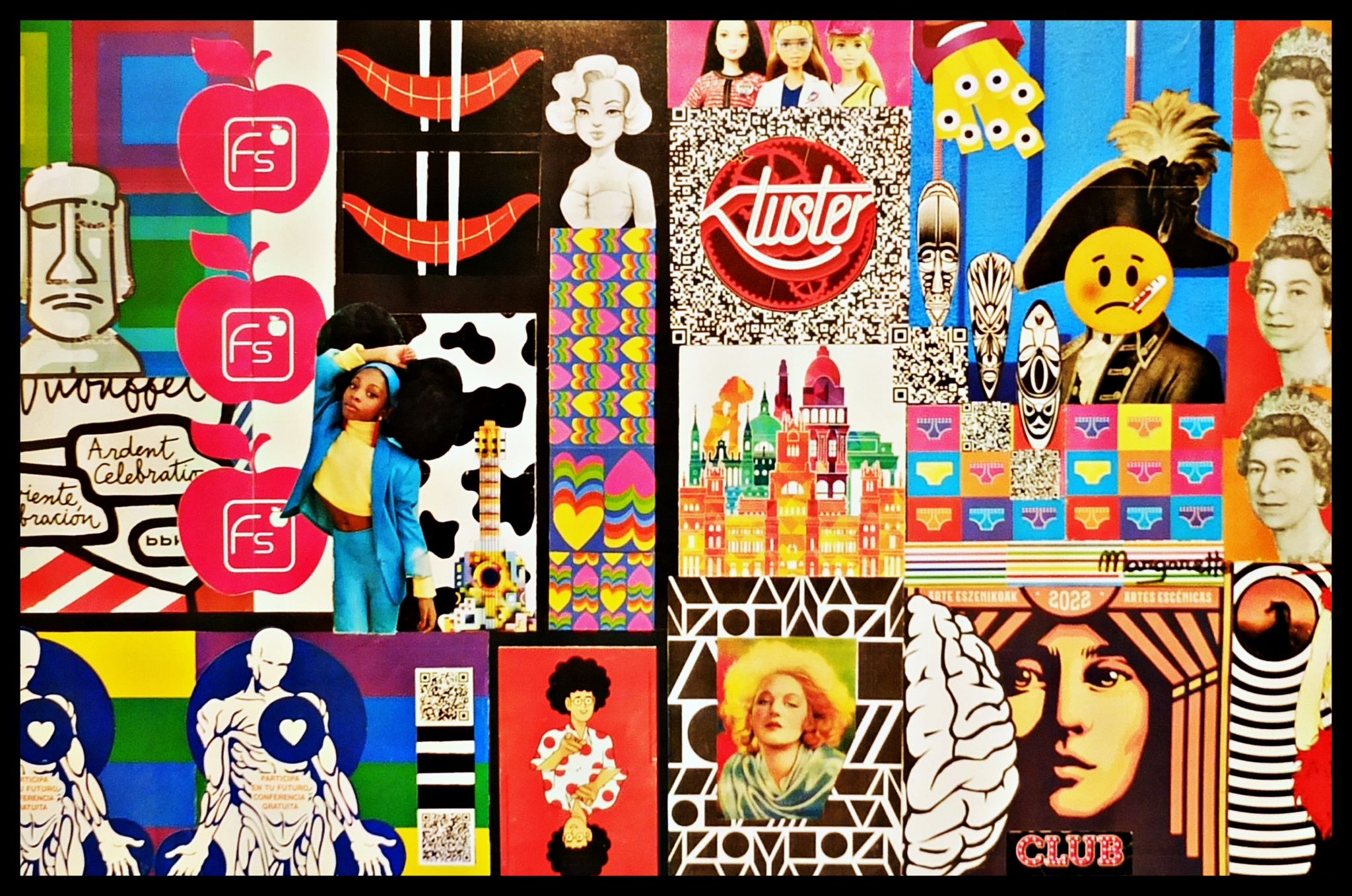 Collage Pop Art ELISABETH
